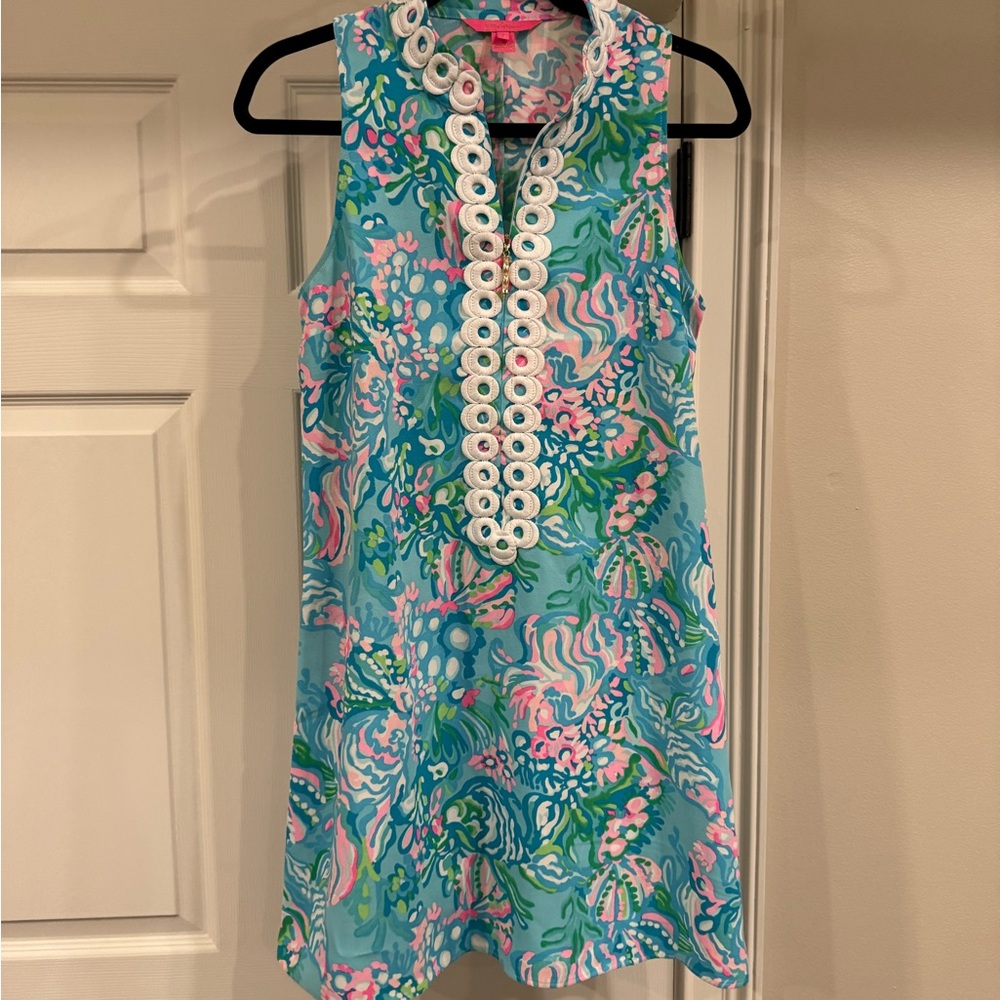 Lilly Pulitzer Blue and Pink Floral Dress